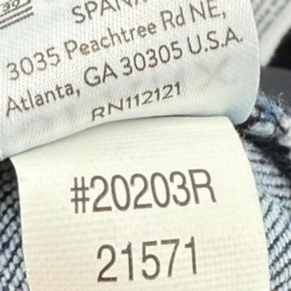 Spanx Womens Large Jean-ish Leggings Distressed Blue Denim‎ Slimming Ankle Pants - Picture 7 of 8